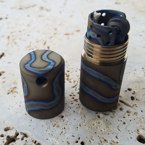 anodized titanium lighter