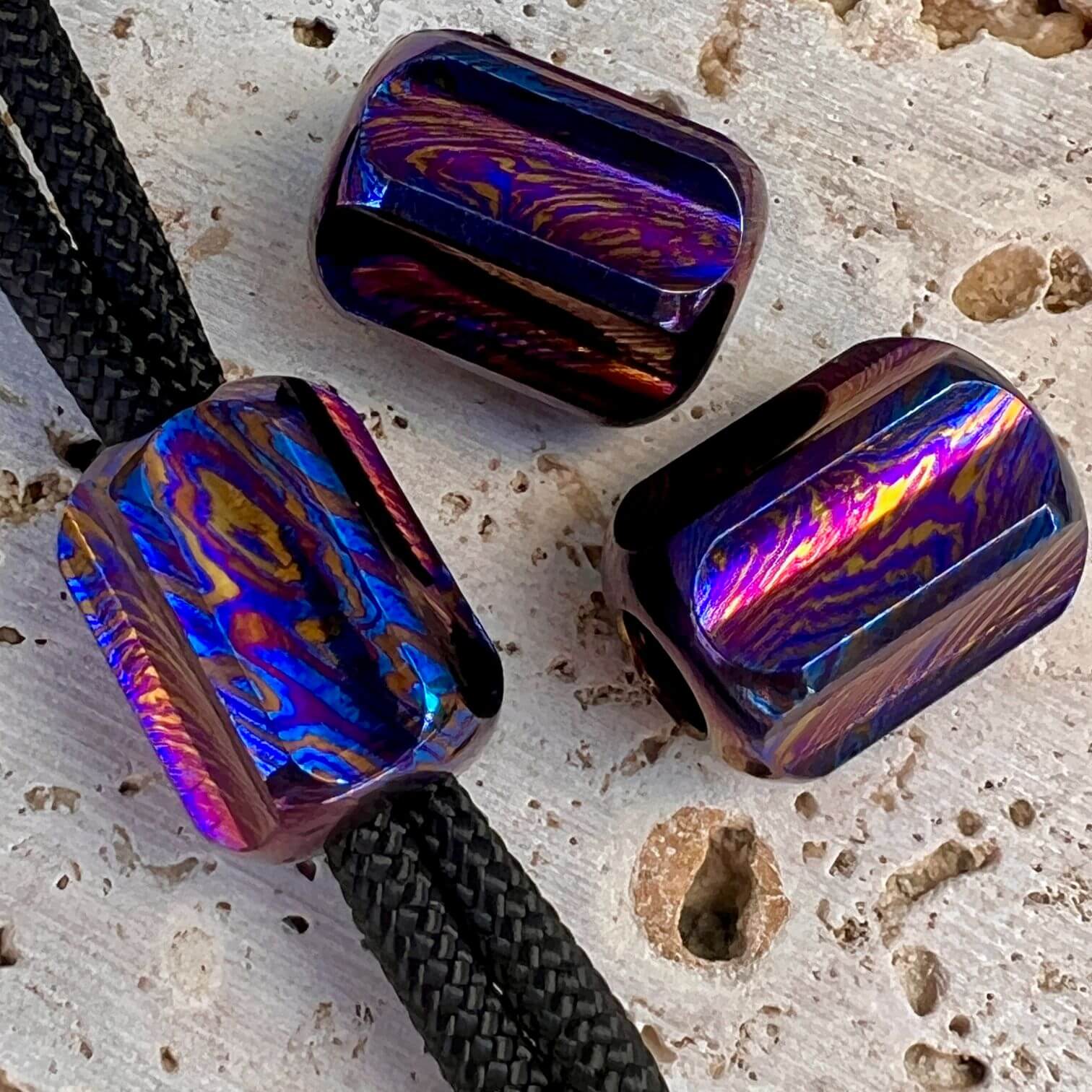 Timascus Lanyard Beads - Ti Survival