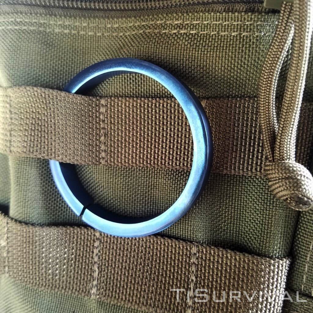 XL Titanium Key Ring - Ti Survival