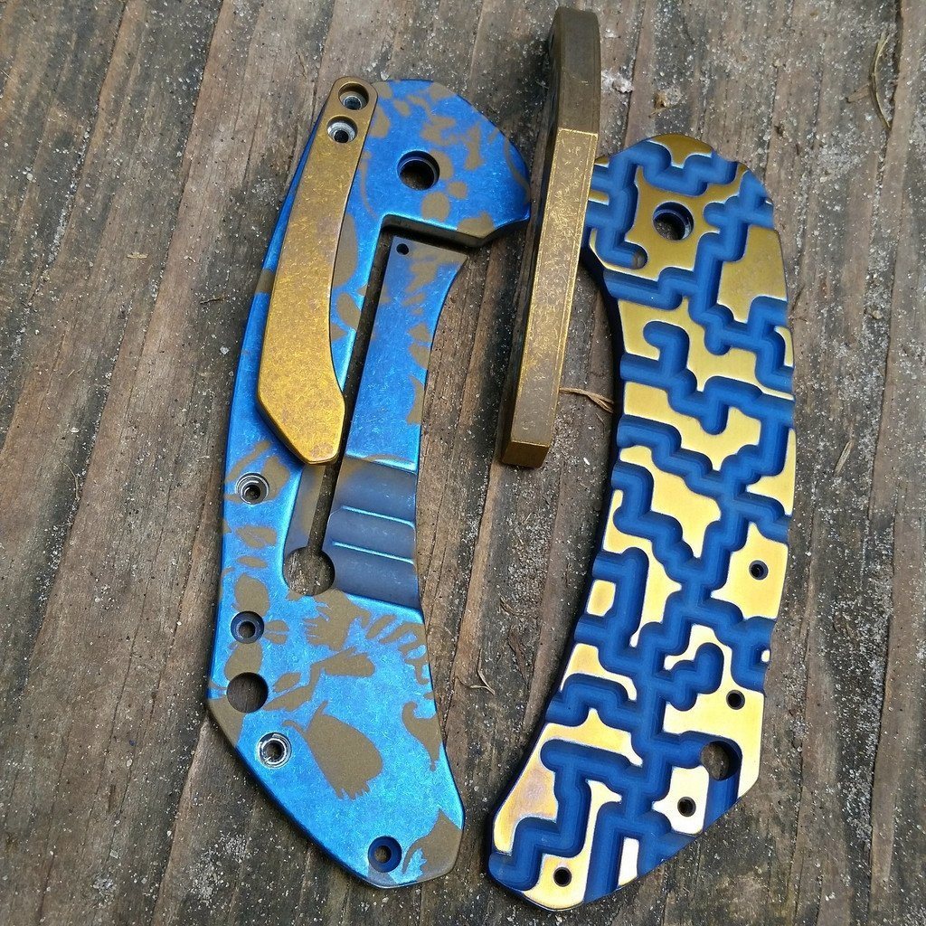 Titanium Knife Anodizing Services - Ti Survival