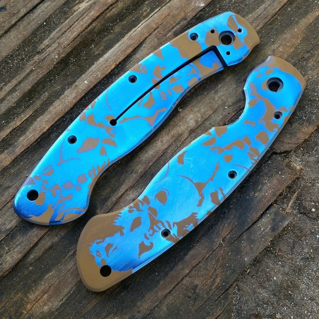 Titanium Knife Anodizing Services - Ti Survival