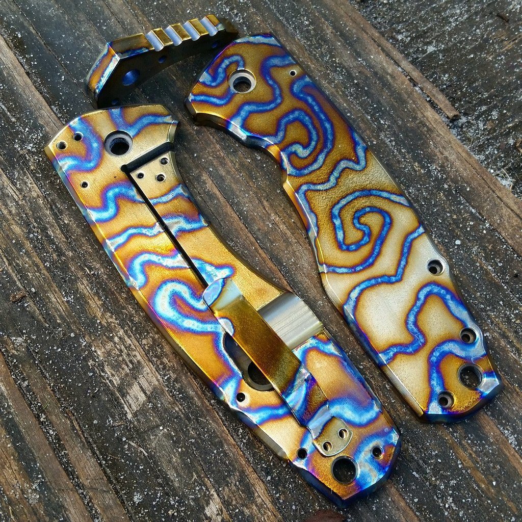Titanium Knife Anodizing Services - Ti Survival