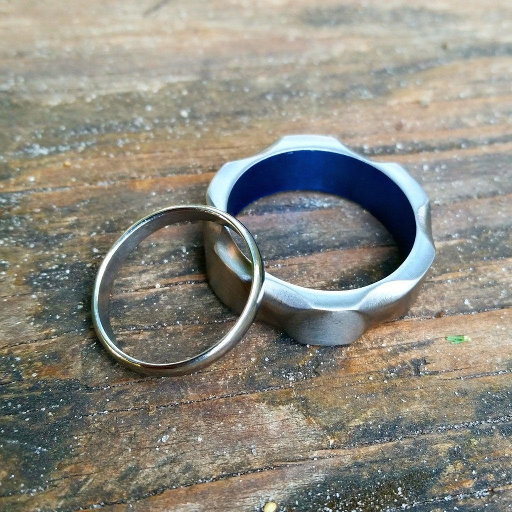 4 Silver Gum Nut Rings With Blue Sapphire • Ada Gallery • Contemporary  Handcrafted Jewellery & Adornments
