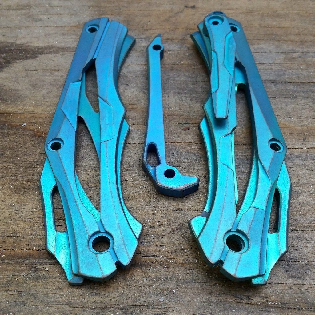 Titanium Knife Anodizing Services - Ti Survival
