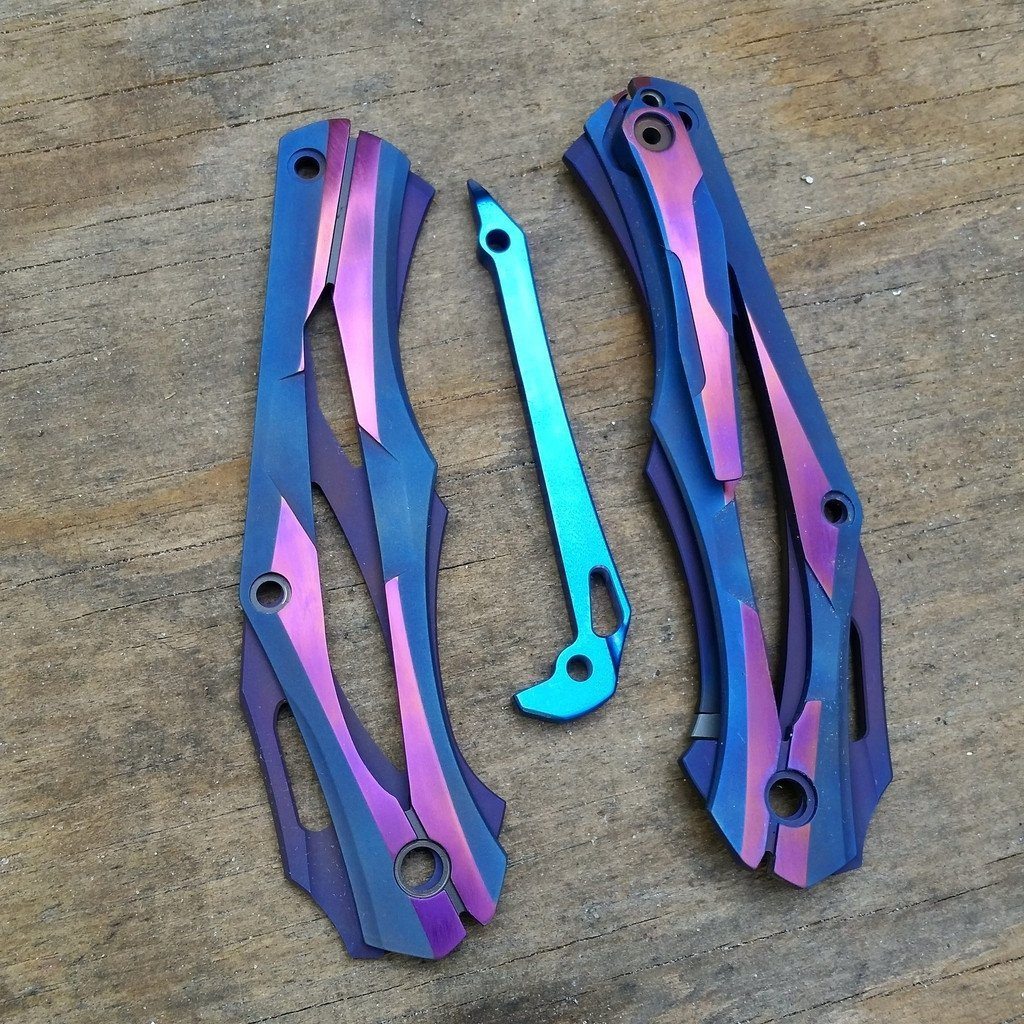 Titanium Knife Anodizing Services - Ti Survival