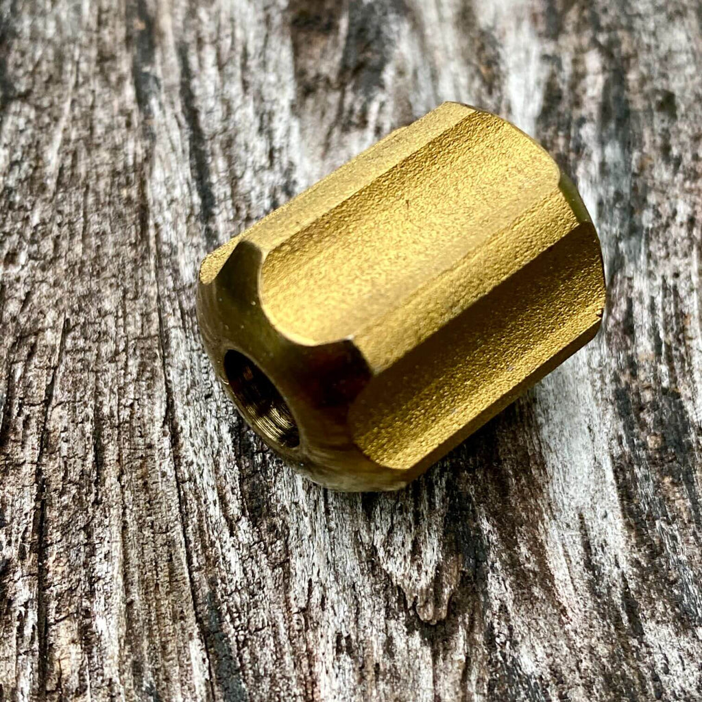 titanium slip bead with copper anodizing