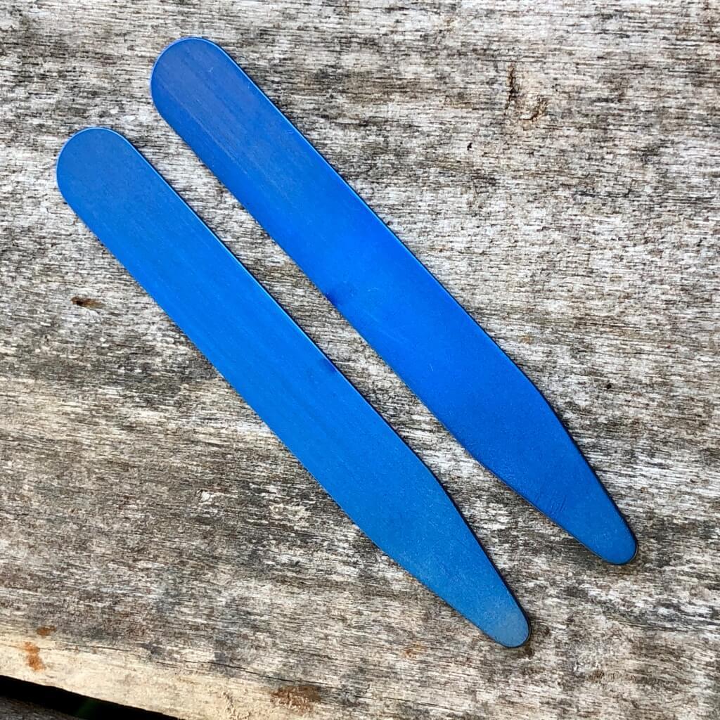 titanium collar stay blue anodizing
