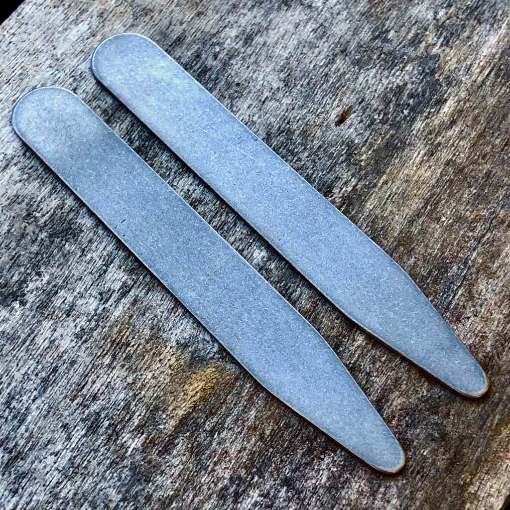 titanium collar stay plain finish