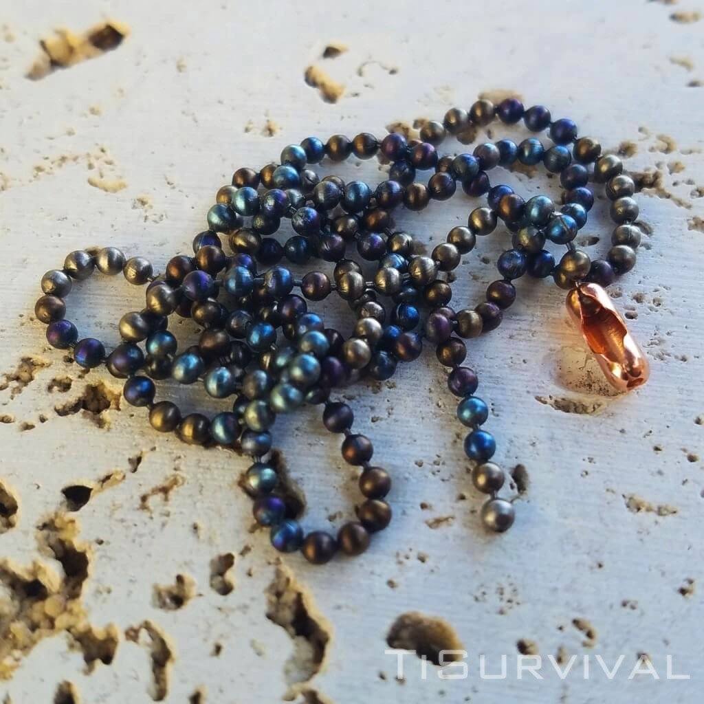 Titanium Beaded Chains - Ti Survival
