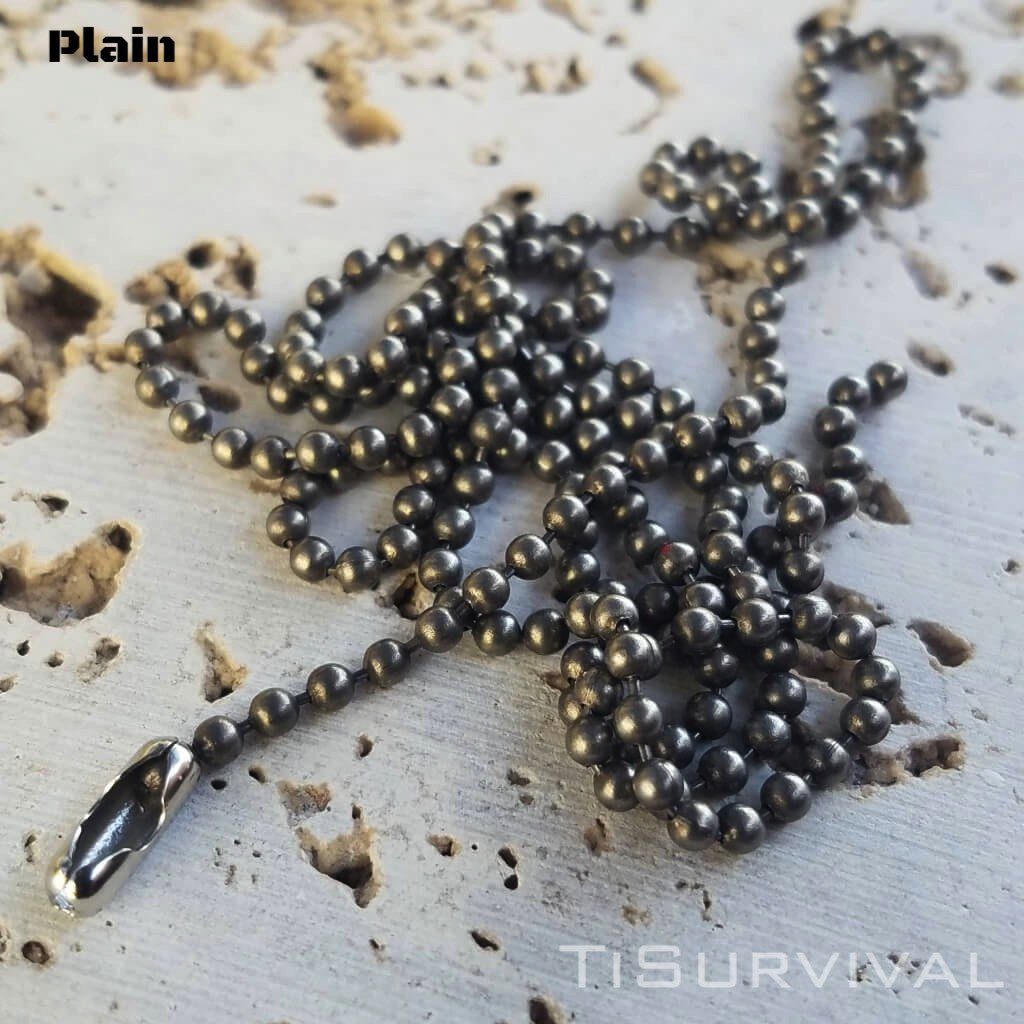 Titanium Beaded Chains - Ti Survival
