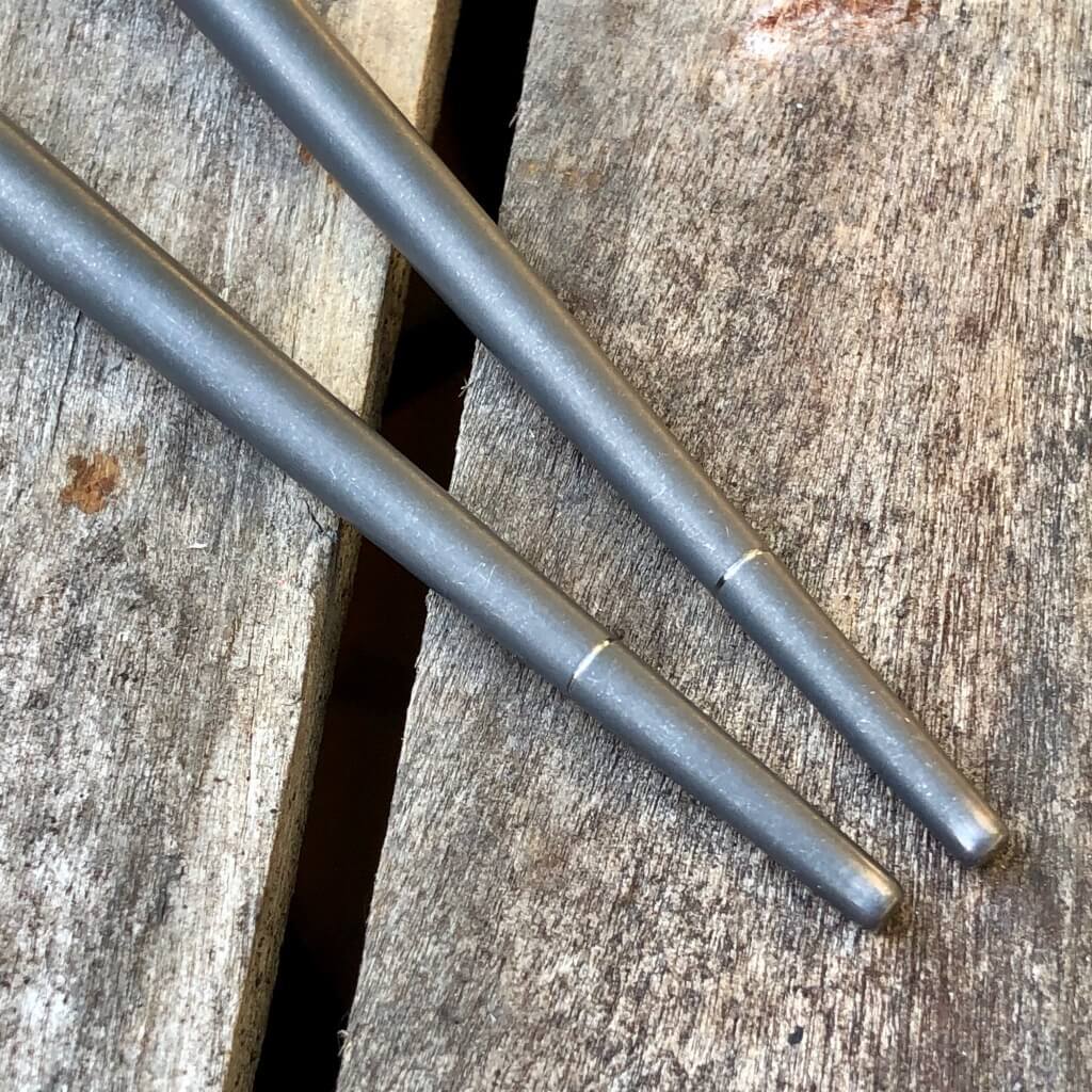 Modular Titanium Chopsticks Stonewashed Finish