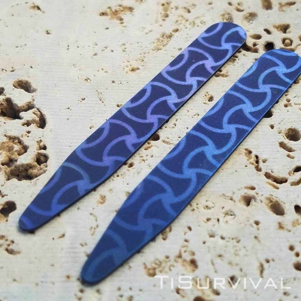 titanium collar stay blue axe head finish