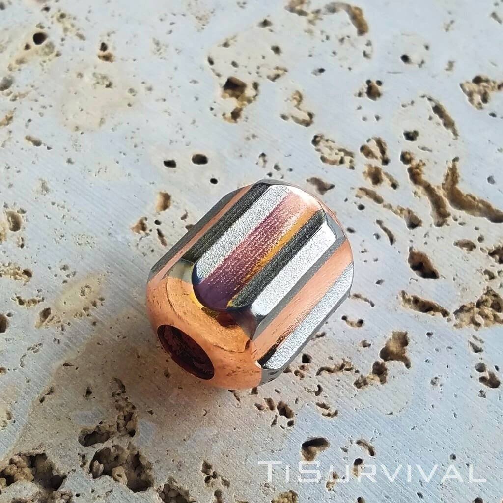Titanium Copper Lanyard Beads - Ti Survival