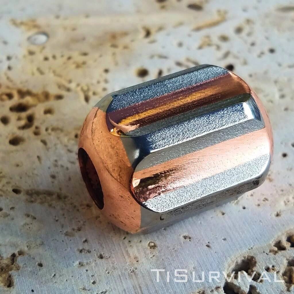 Titanium Copper Lanyard Beads - Ti Survival