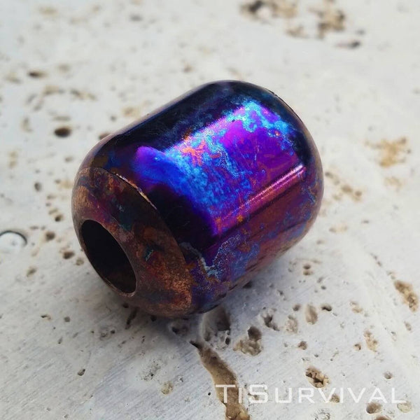 Titanium Copper Lanyard Beads - Ti Survival