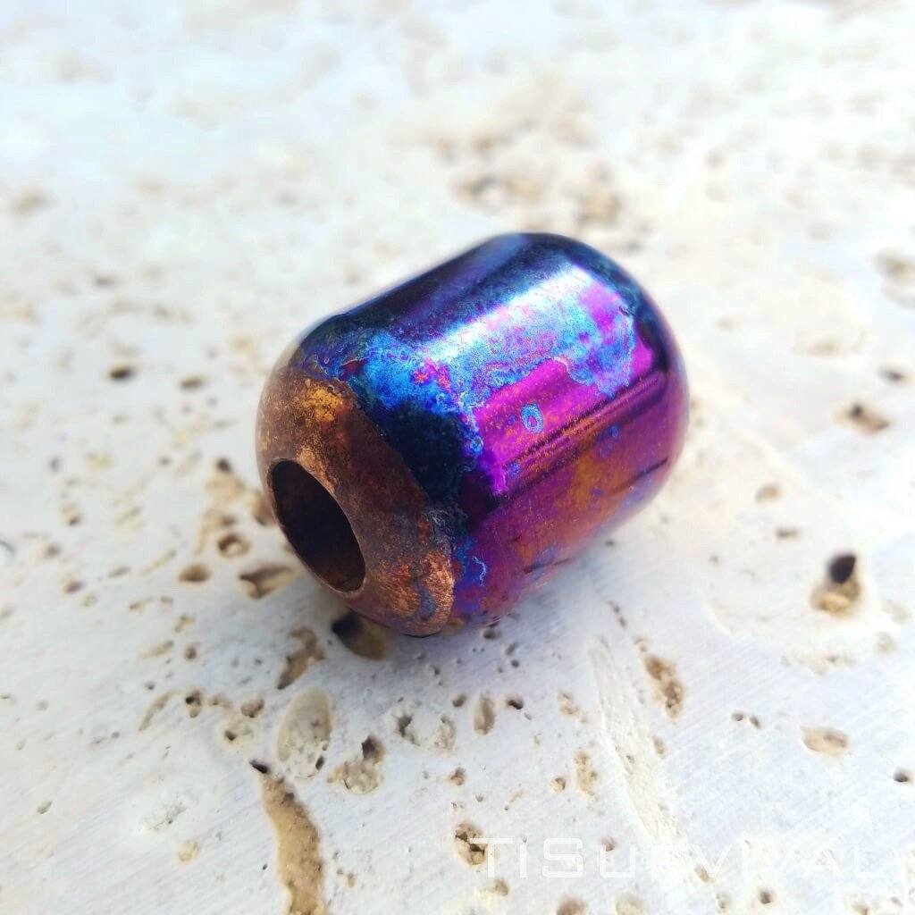 Titanium Copper Lanyard Beads - Ti Survival