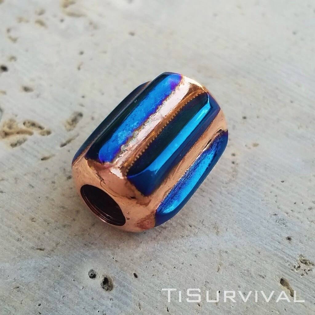 Titanium Copper Lanyard Beads - Ti Survival