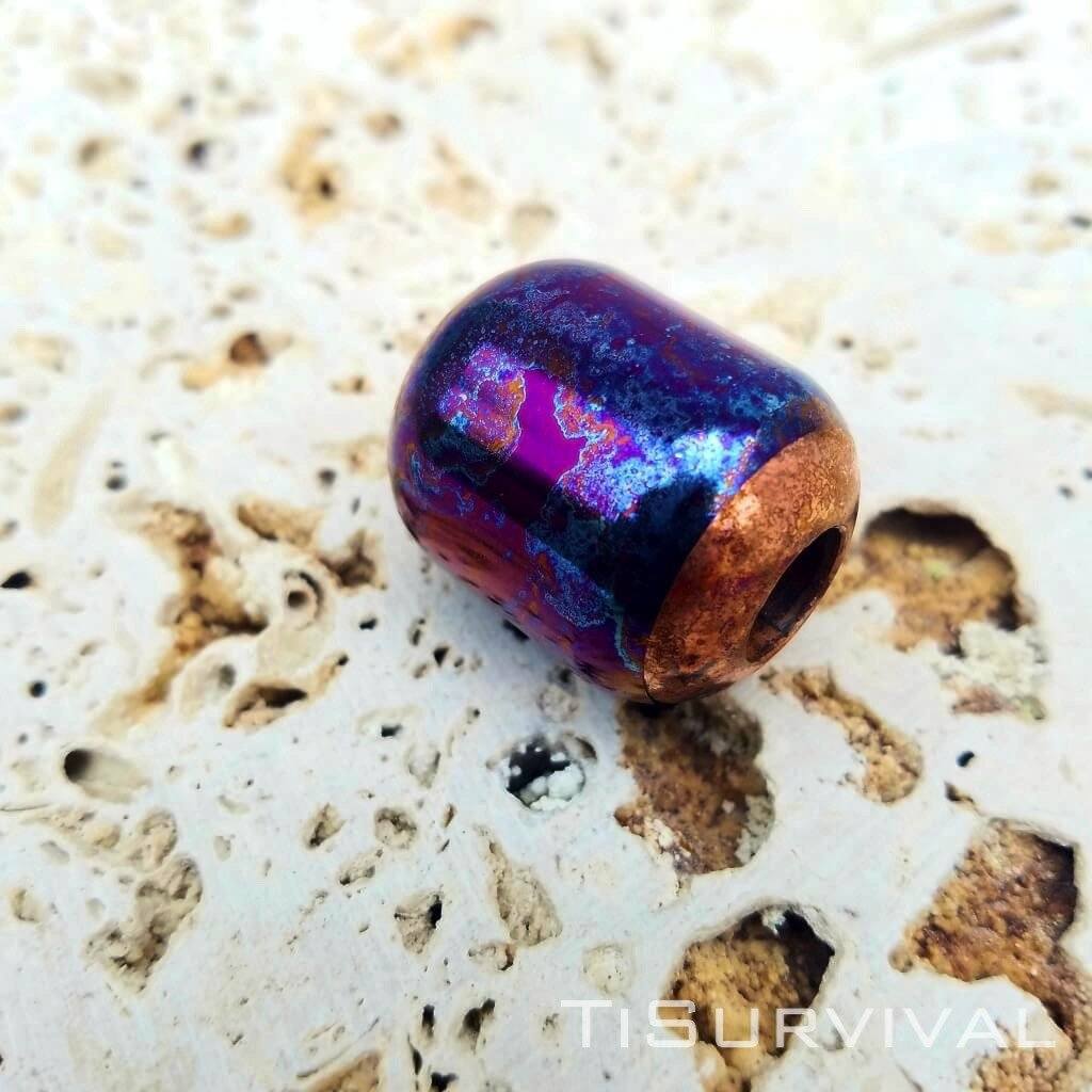 Titanium Copper Lanyard Beads - Ti Survival