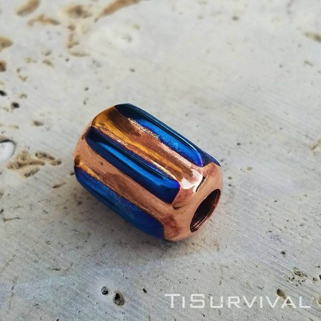 Titanium Copper Lanyard Beads - Ti Survival