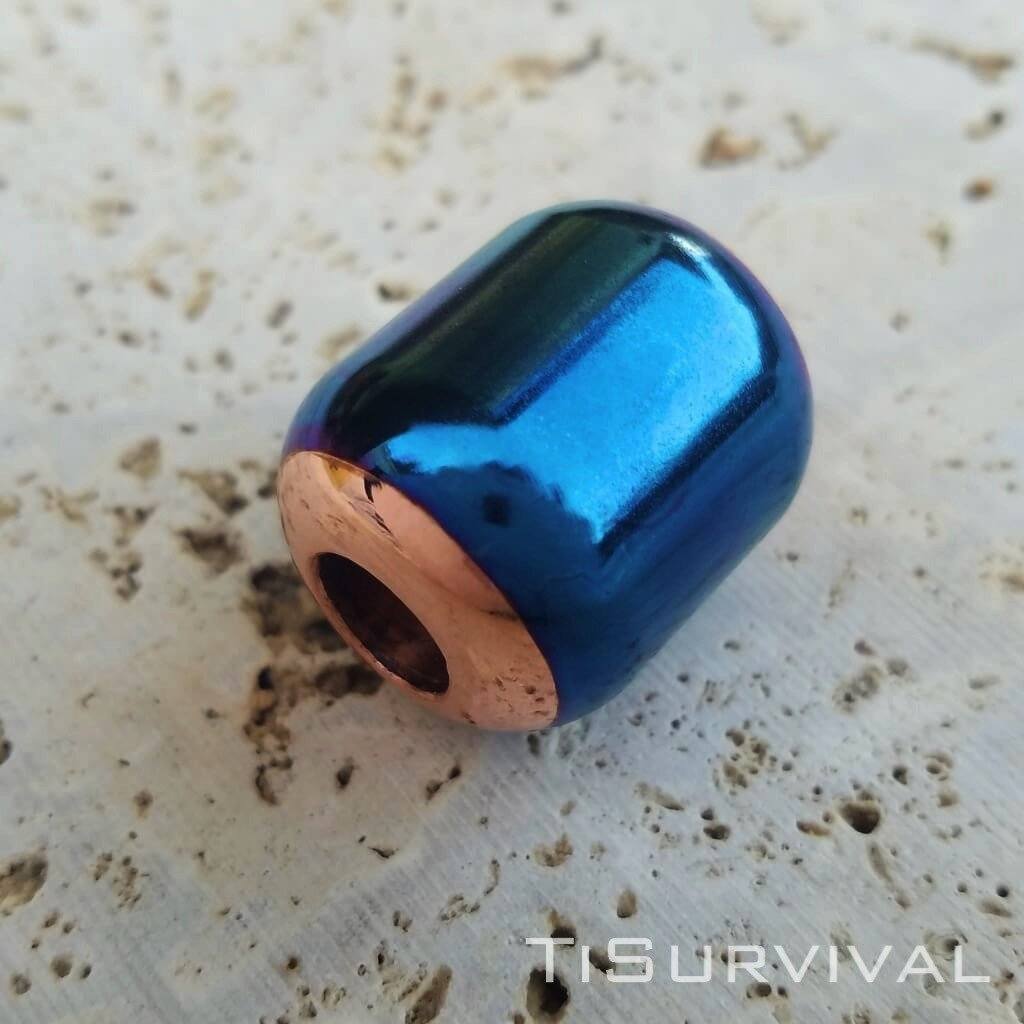 Titanium Copper Lanyard Beads - Ti Survival