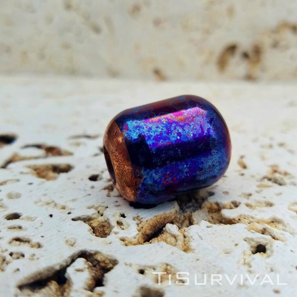 Titanium Copper Lanyard Beads - Ti Survival