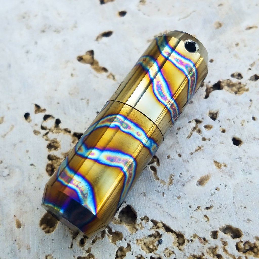 Exo Runt Titanium Lighter and Pill Fob - Ti Survival