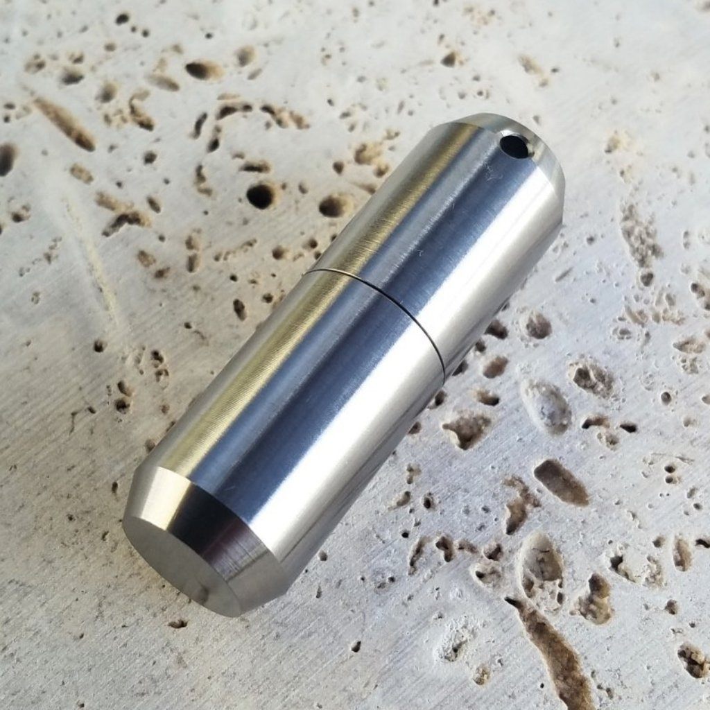 Exo Runt Titanium Lighter and Pill Fob - Ti Survival