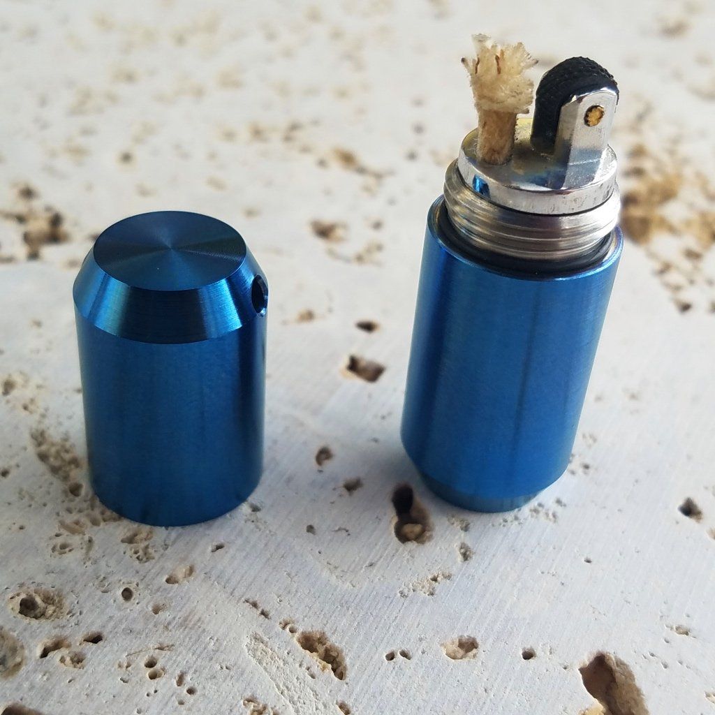 Exo Runt Titanium Lighter and Pill Fob - Ti Survival