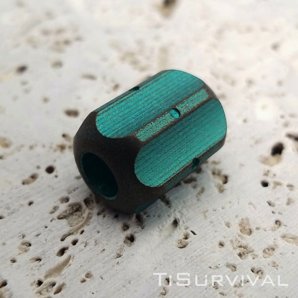 Titanium Hex Lanyard Beads - Ti Survival