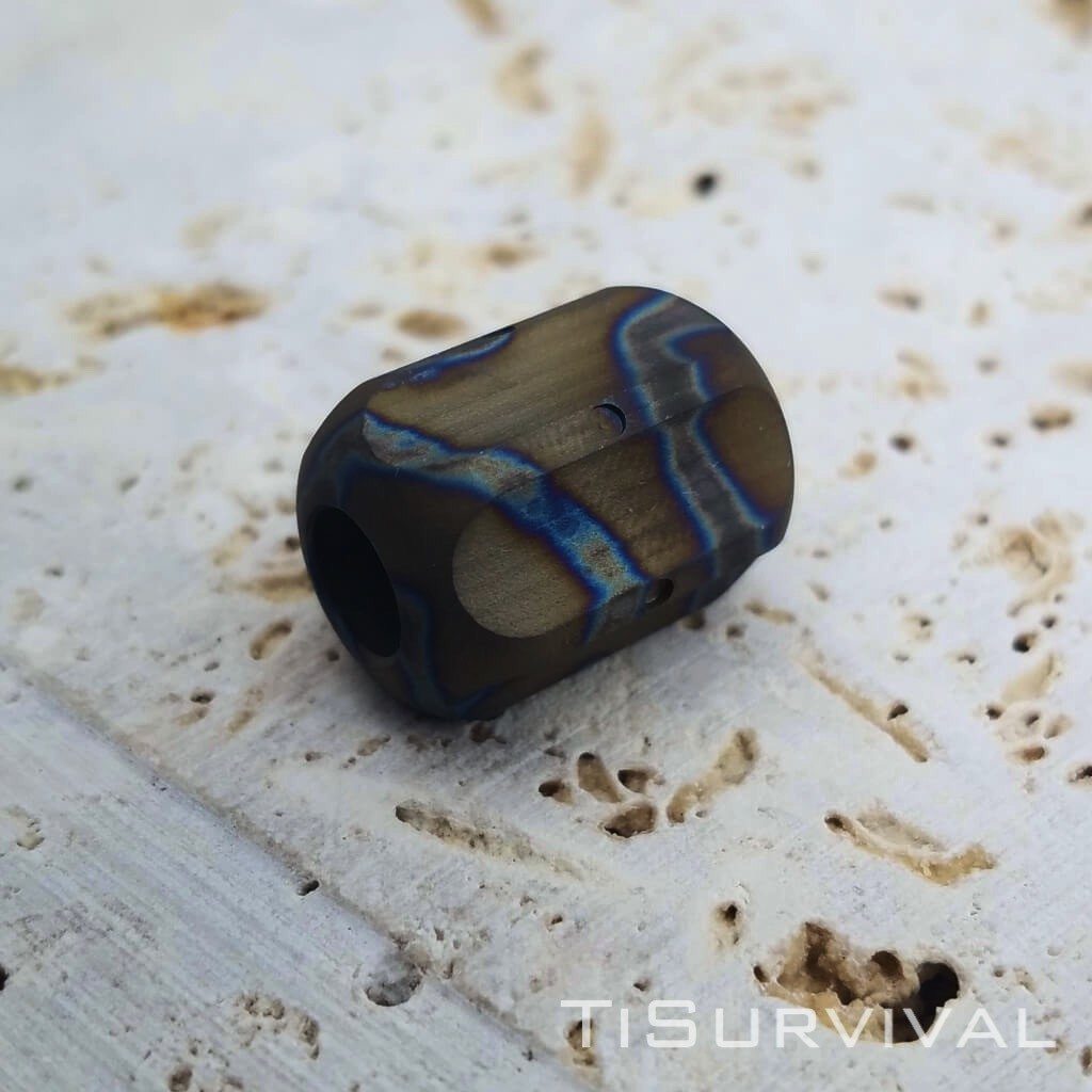 Titanium Hex Lanyard Beads - Ti Survival