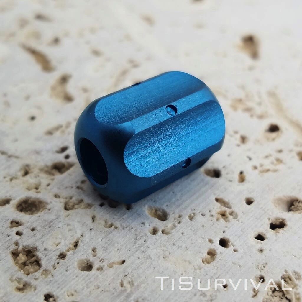 Titanium Hex Lanyard Beads - Ti Survival