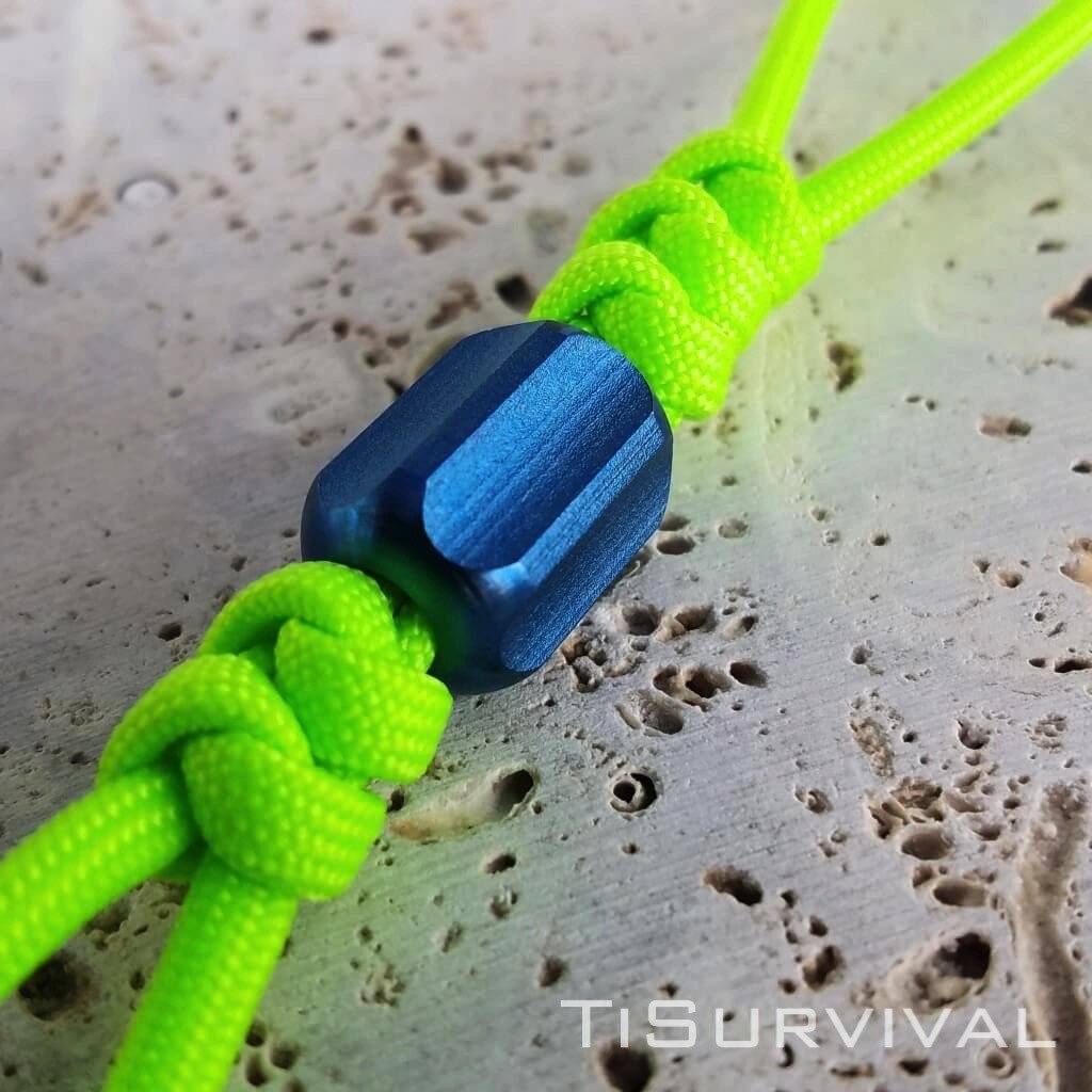 Titanium Hex Lanyard Beads - Ti Survival