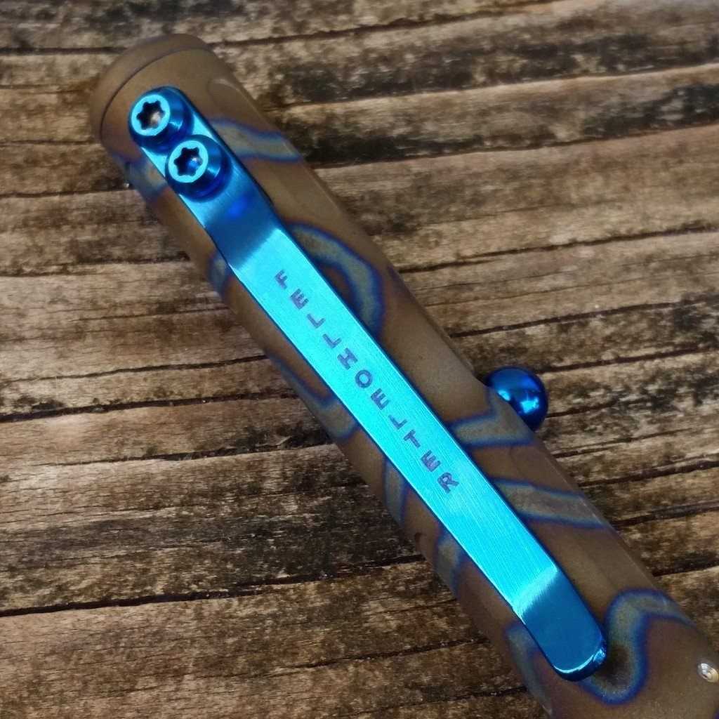 Titanium Knife Anodizing Services - Ti Survival