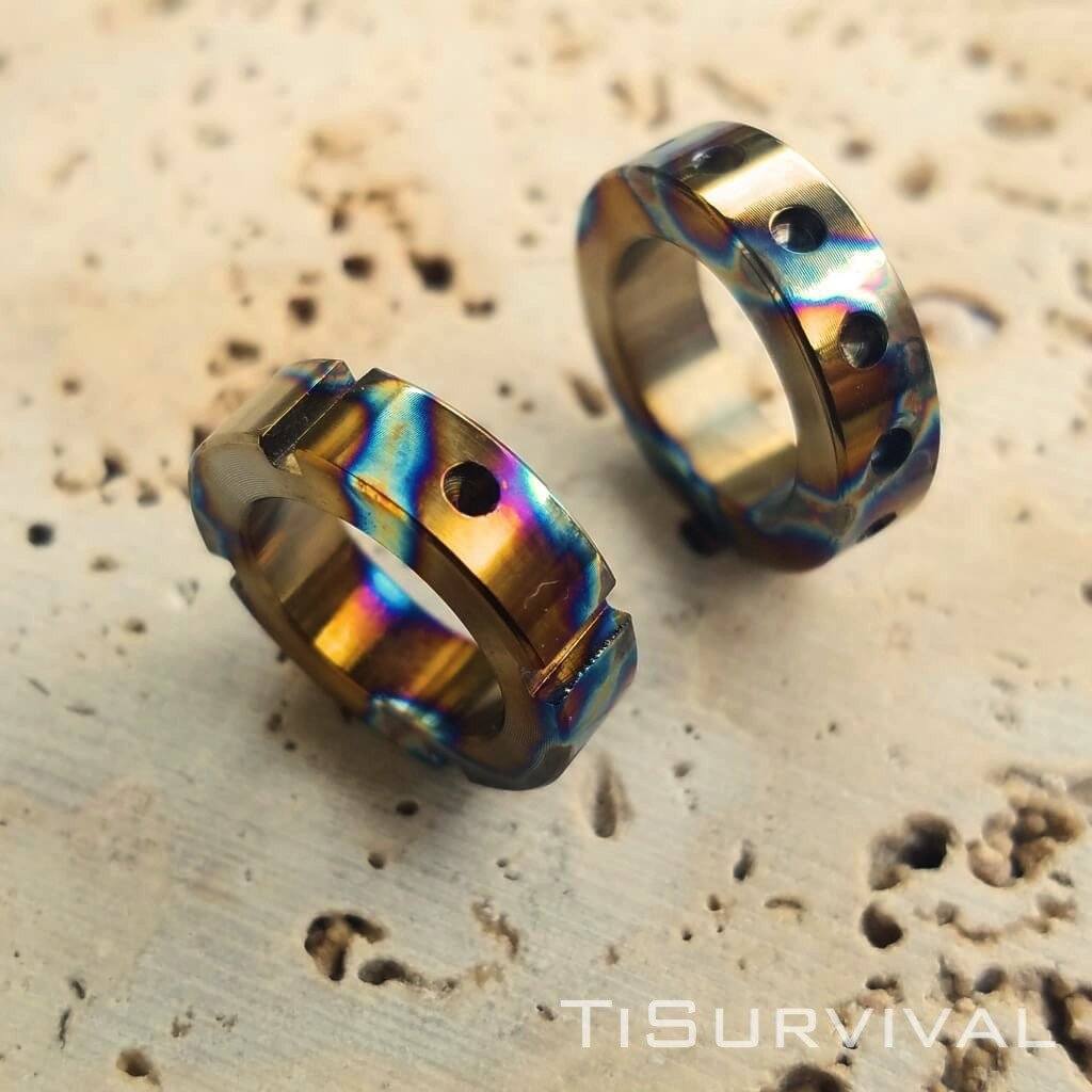 Titanium Lanyard Rings - Ti Survival