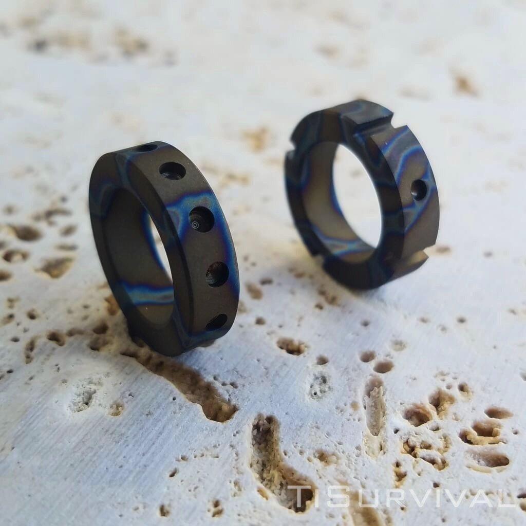 Titanium Lanyard Rings - Ti Survival