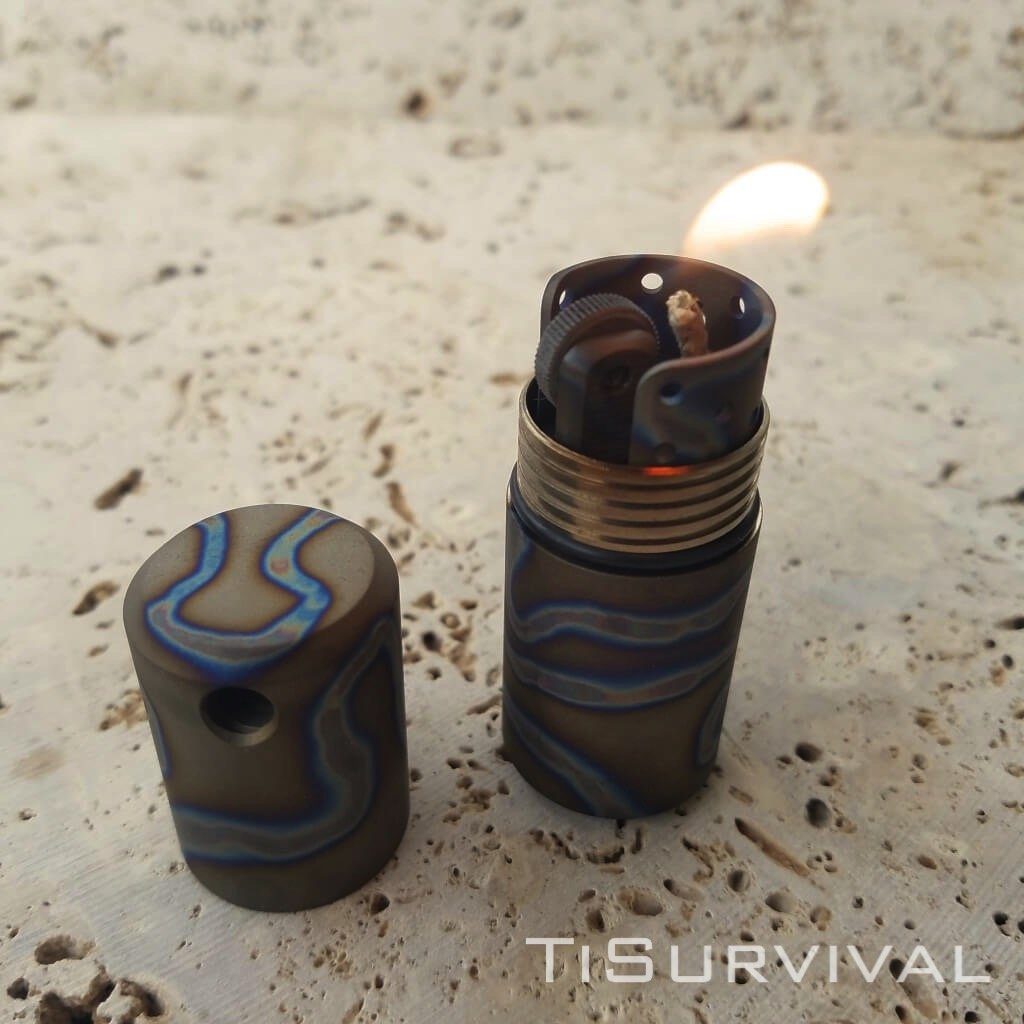 Exo Flame Titanium Lighter - Ti Survival