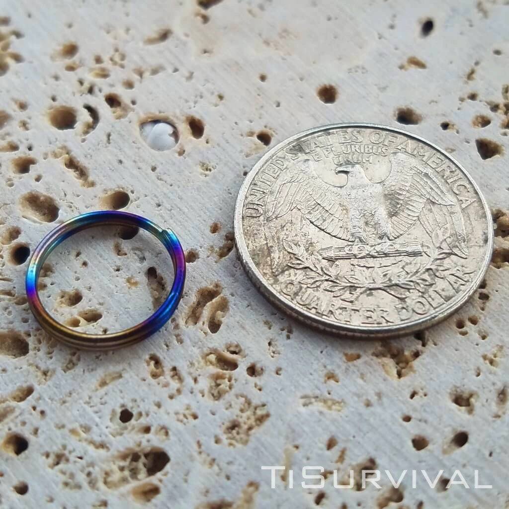 Titanium Split Rings - Ti Survival