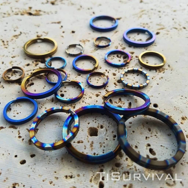 Titanium Split Rings - Ti Survival