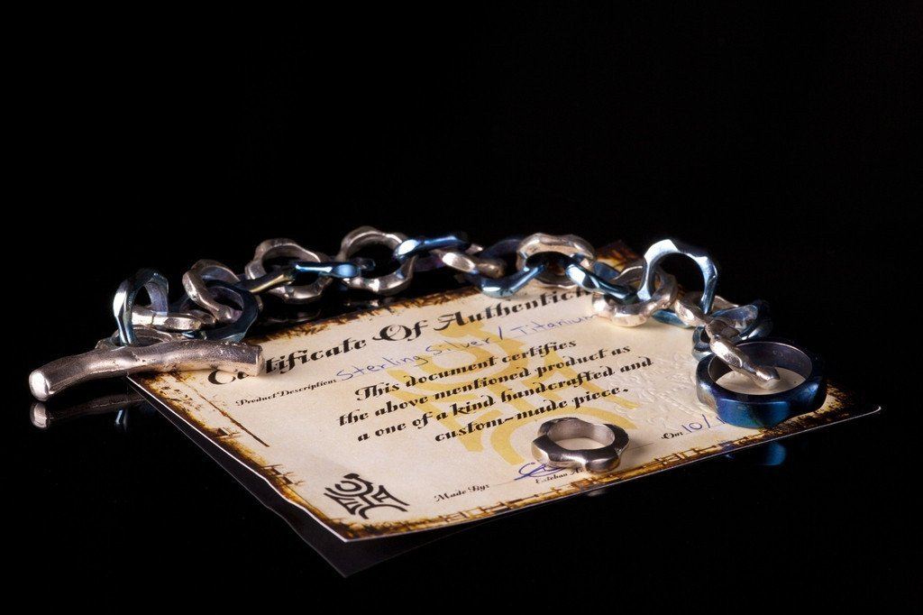 Titanium Sterling Silver Bracelet - Ti Survival