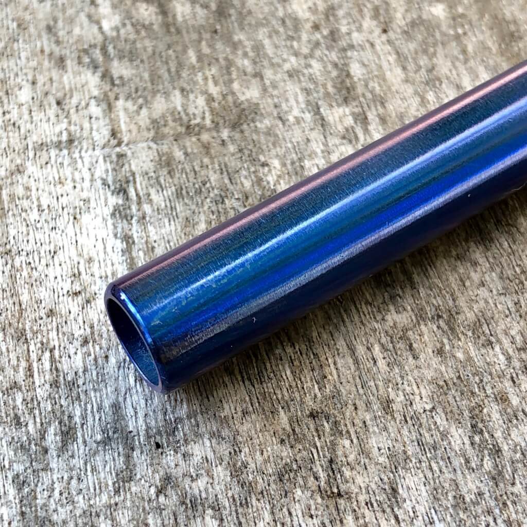 Titanium Straw Blue Anodizing