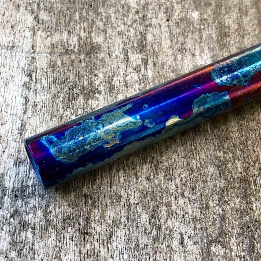 Titanium Straw Blue Smoke Anodizing