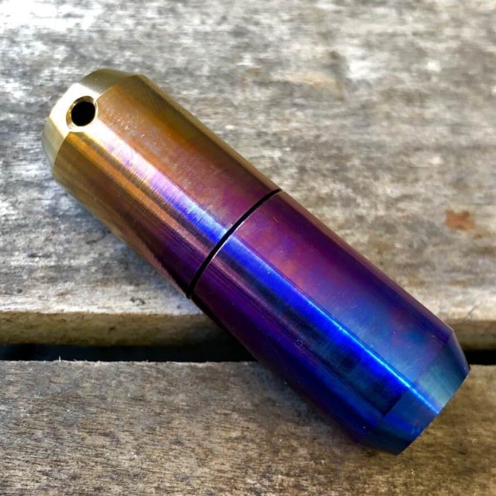 Exo Runt Titanium Lighter and Pill Fob - Ti Survival
