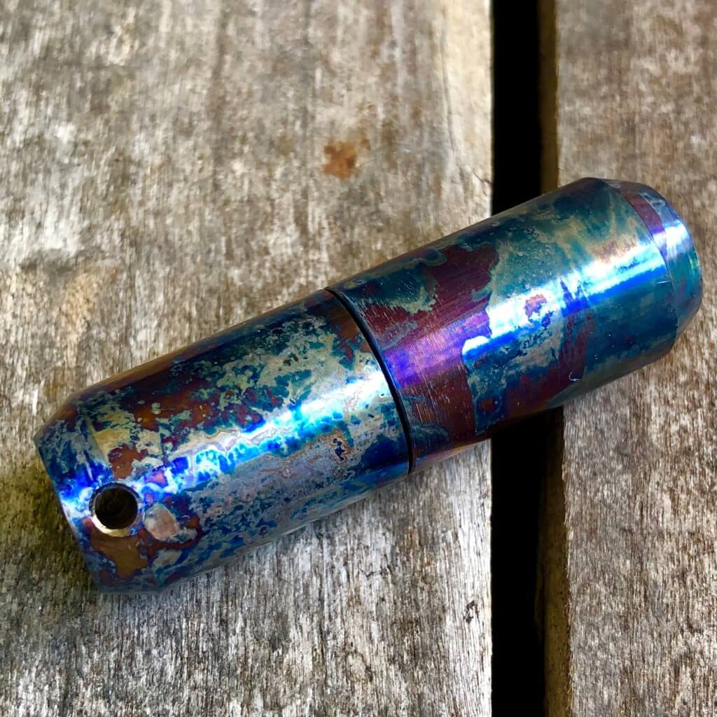 Exo Runt Titanium Lighter and Pill Fob - Ti Survival