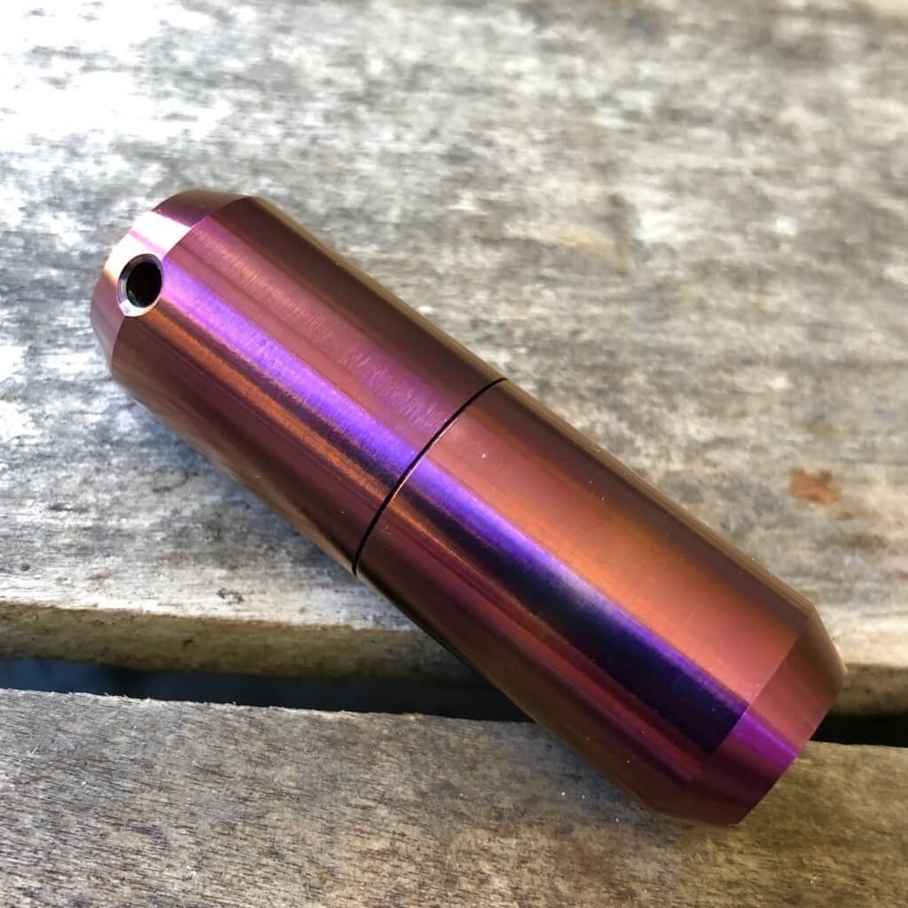 Exo Runt Titanium Lighter and Pill Fob - Ti Survival