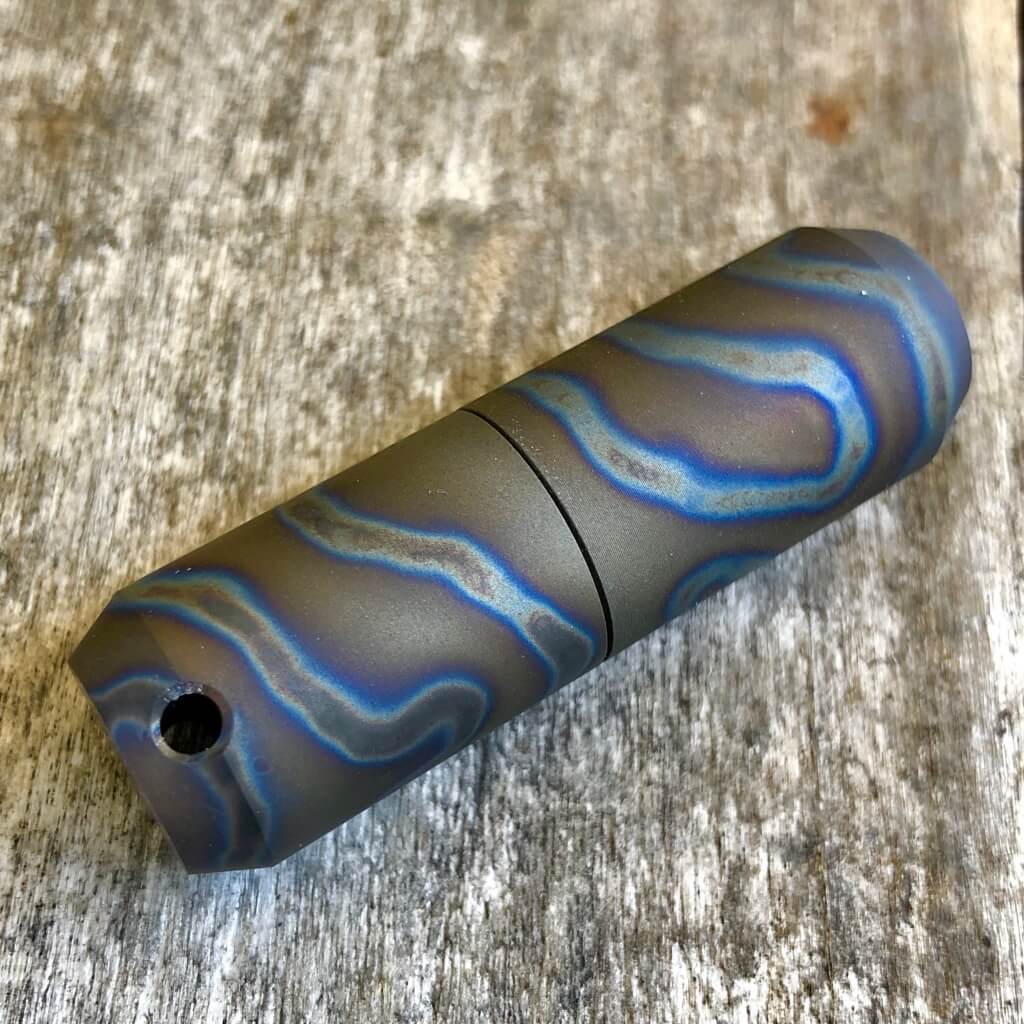 Exo Runt Titanium Lighter and Pill Fob - Ti Survival