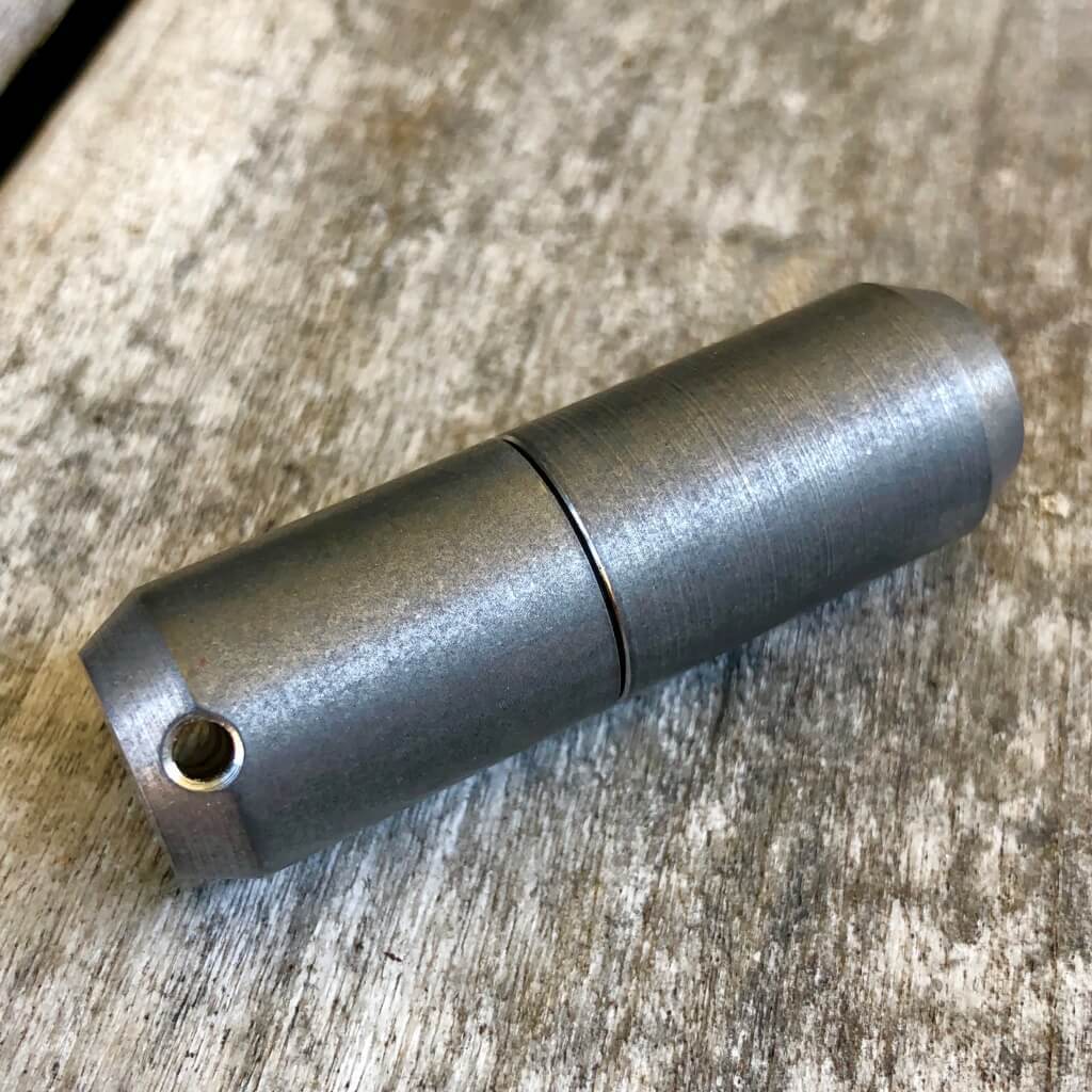 Exo Runt Titanium Lighter and Pill Fob - Ti Survival