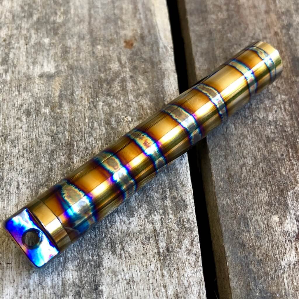 Exo Vial Titanium Waterproof Storage Capsule Pill Fob - Ti Survival