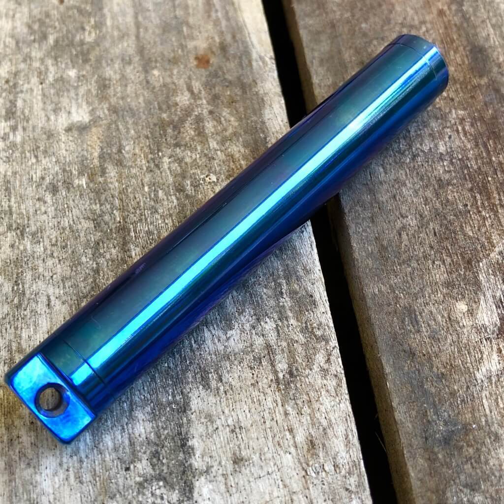 Exo Vial Titanium Waterproof Storage Capsule Pill Fob - Ti Survival