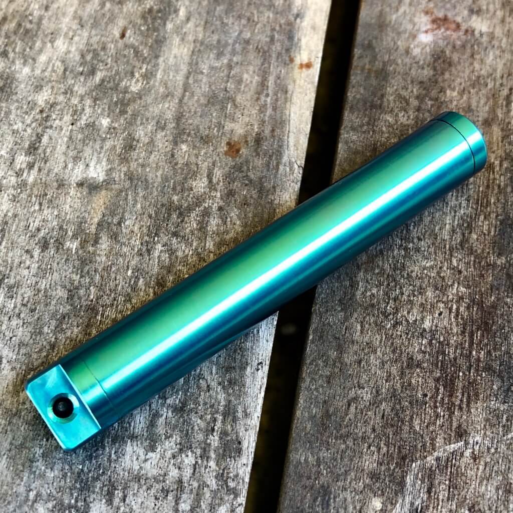 Exo Vial Titanium Waterproof Storage Capsule Pill Fob - Ti Survival