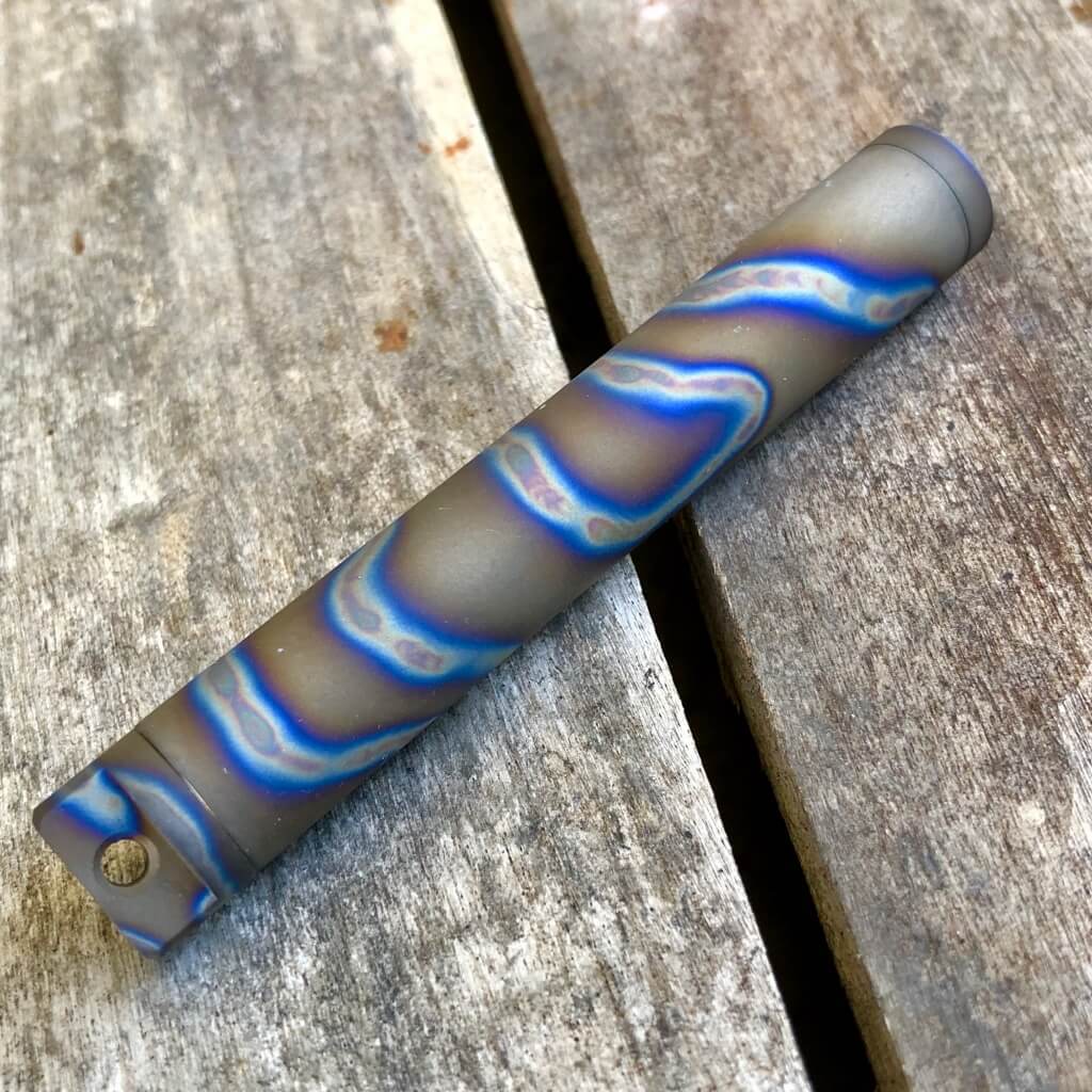 Exo Vial Titanium Waterproof Storage Capsule Pill Fob - Ti Survival